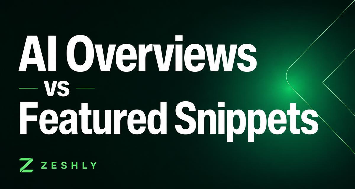 AI Overviews vs Featured Snippets: What to Actually Optimize For
