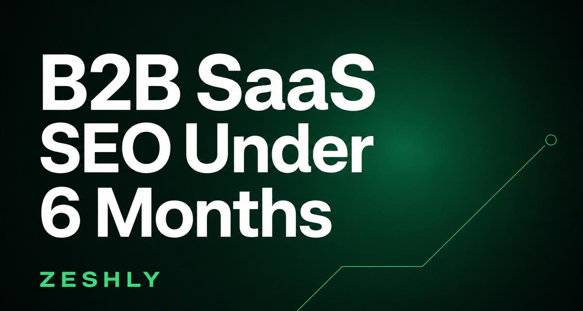 B2B SaaS SEO in Under 6 Months: A Realistic Roadmap