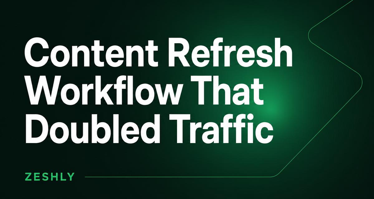 The Content Refresh Workflow That Doubled Our Traffic